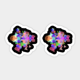 3D VR Rainbow Mandala Sticker #4 Sticker